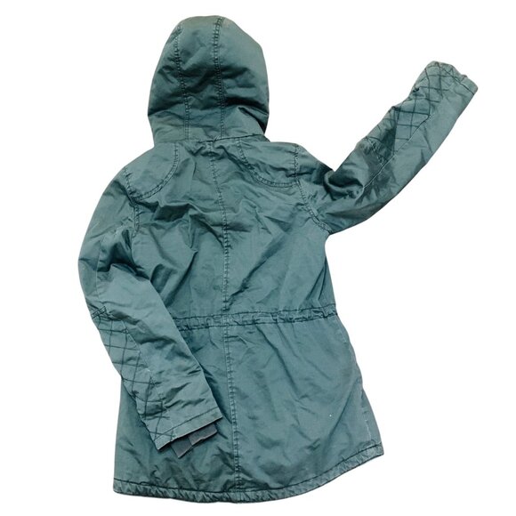 Prince & Fox Womens Green Quilted Hooded Utility Jacket M - Picture 6 of 13